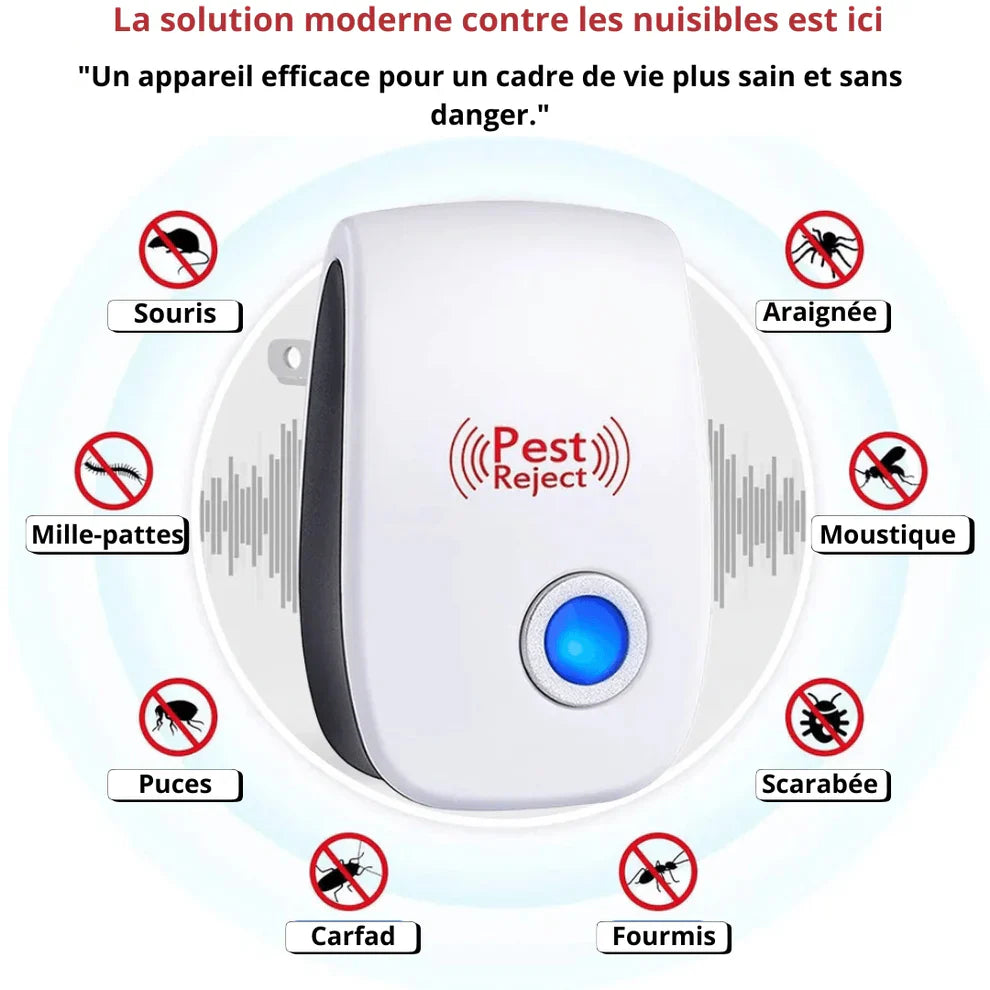 Débarrasseur Ultrasonique pour Insectes et Rongeurs