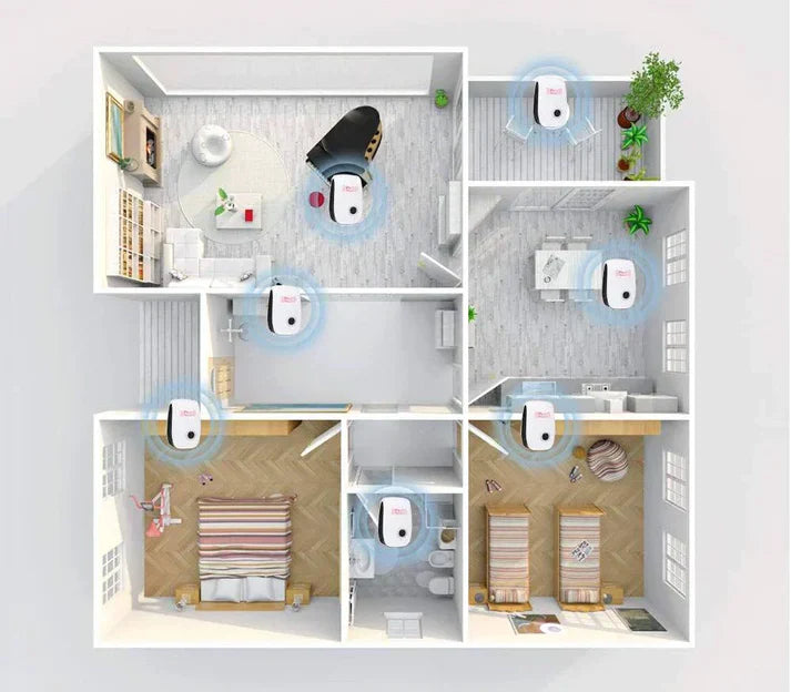 Débarrasseur Ultrasonique pour Insectes et Rongeurs